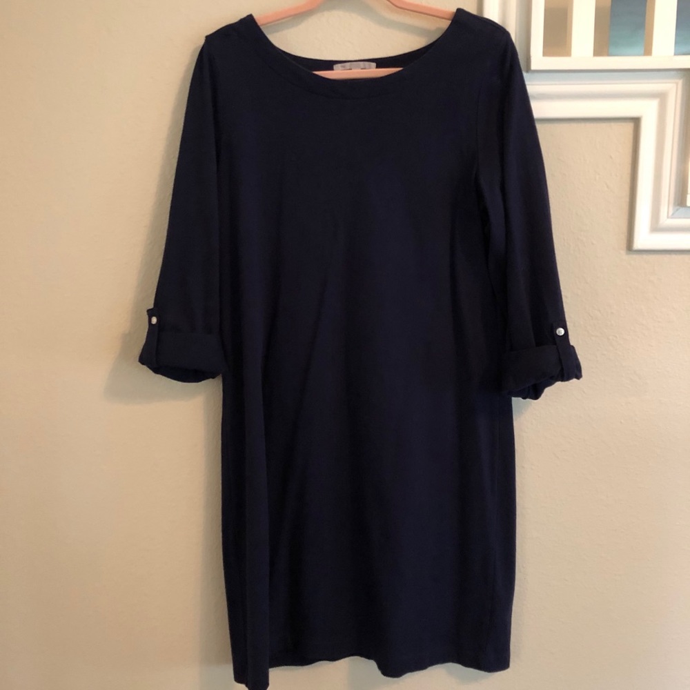 Women’s Gap Navy blue knit cotton shift dress
